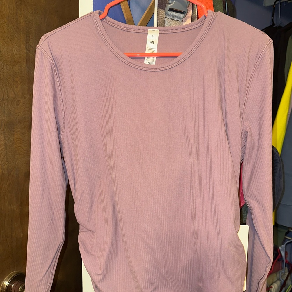 NWT Lululemon All It Takes Back-Twist Rib Long Sleeve Sz 14